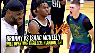 Bronny James vs Isaac McNeely HEAT UP In ITENSE OT Thriller!! Bronny's Pull Up Game Has Improved!