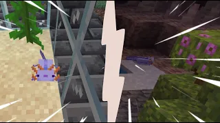 I found a RARE BLUE AXOLOTL! | Minecraft Survival #2