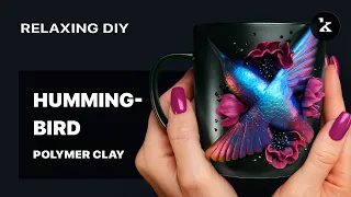 Hummingbird polymer clay DIY  I   Relax video   I   4K tutorial