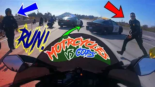 Police VS Bikers! Cops Chases Motorcycle - Best Compilation 2022