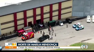 CORPO DA MARÍLIA MENDONÇA CHEGANDO PARA O VELÓRIO EM GINÁSIO | YouCortesTube