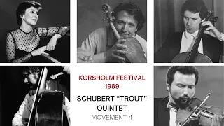 Schubert "Trout" Quintet Movement IV - Korsholm Festival 1989