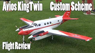 Custom Paint Scheme Avios KingTwin 1700mm Flight Review