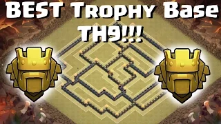 Clash Of Clans - Town Hall 9 Titan (TH9) BEST Trophy Base / Anti 3 Star 2 Air Sweepers/New