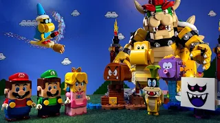 Can Lego Mario, Luigi and Peach defeat the Giant Lego enemies? LEGO vs GAME