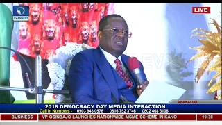 Ebonyi State Governor Holds Democracy Day Executive Media Chat Pt.9