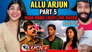 MAIN HOON LUCKY THE RACER Part - 5 l ALLU ARJUN ACTION SCENE REACTION