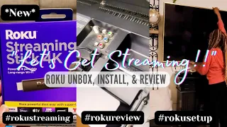 *New* Let's Get Streaming!|Roku Streaming Stick 4K Unbox, Install, & Review #roku #rokustreaming 🖥