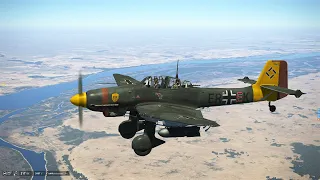 IL-2 Sturmovik Battle of Stalingrad - самолётный полигон - бомбометание морских целей #1 - Ju 87 D-3