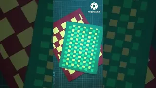 paper weaving || paper mat || easy craft ideas ||  #shorts