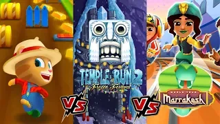 Том за Золотом Фермер Джинжер vs Subway Surfers Marrakesh Salma vs Temple Run 2 Зимний Фестиваль