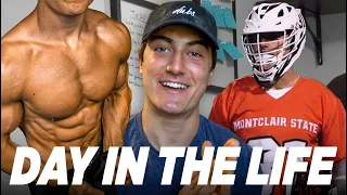 DAY IN THE LIFE | STUDENT-ATHLETE & BODYBUILDER (QUARANTINED)