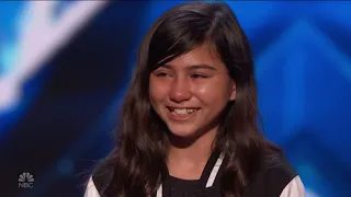 Madison Baez Taylor - Amazing Grace - Best Audio - Golden Buzzer - America's Got Talent - 7-7-2022