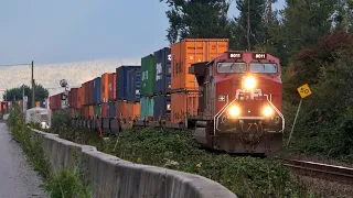 Canadian Pacific Train With Colorful Containers Heads West Towards The Port - CN Yale Subdivision