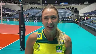 FALA, PRI DAROIT! Ponteira entrou no fim do tie-break para fechar a partida contra o Japão