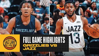 GRIZZLIES vs JAZZ | SALT LAKE CITY SUMMER LEAGUE | FULL GAME HIGHLIGHTS