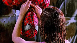 Spider-Man Upside Down Kiss Scene - Spider-Man Kiss Mary Jane - Spider-Man (2002) Movie Clip