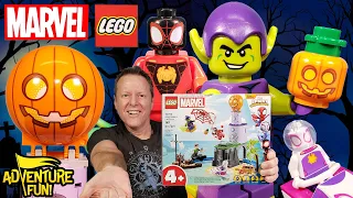 Marvel Lego Green Goblin’s Lighthouse: Spider-Man, Ghost Spider & Sandman AdventureFun Toy review!