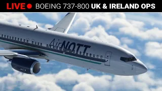 🔴 Boeing 737-800 UK & Ireland Ops - Dublin (EIDW) to Newcastle (EGNT) - MSFS 2020