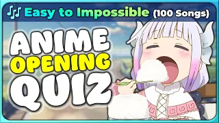 🎸 Anime Opening Quiz: 100 Songs! 【Very Easy → Crazy Hard】