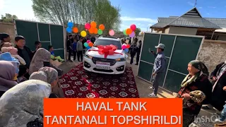 HAVAL TANK ТОПШИРИЛДИ. ҚУМҚЎРҒОНДА БИТТА МОШИН КЕЛДИ. МУСОФИР ЙИГИТНИНГ ХОНАДОНИДАГИ ҚУВОНЧ.