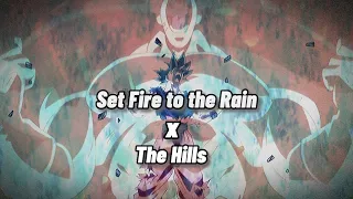 Goku Vs Jiren 「AMV」- Set Fire to the Rain x The Hills (*FLASH WARNING*)