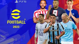 eFootball PES 2023 PPSSPP Android Offline Full New kits & Transfers 2023 Camera PS5 Best Graphics HD