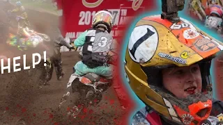 Kid Helps Downed Rider In The Middle of a Race! Haidens Hard Crash & Hailie Gets In Trouble!!!