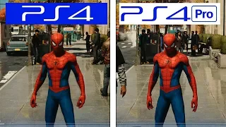 Spider-Man | PS4 vs PS4 Pro | 4K Graphics Comparison & Framerate Test