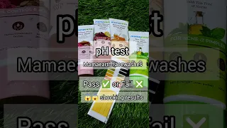 Mamaearth facewashes pH test #viral #ytshorts #phtest #mamaearth #viralvideo #shortvideo #shorts