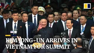 North Korean leader Kim Jong-un arrives in Vietnam ahead of summit with US President Donald Trump