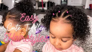 3 Easy and Cute Toddler Hairstyles | Beautiful Curly girl