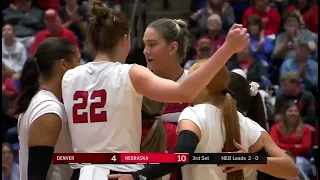 Andi Jackson Nebraska Husker Volleyball vs Denver Spring Match Kearney 5/4/24