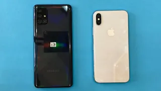 Samsung Galaxy A71 vs iPhone X