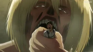 Армин превращается в Титана и Съедает Бертольда, Смерть Бертольда [Attack on Titan 3 Part 2]