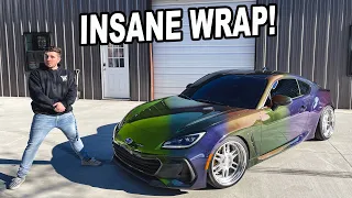 WRAPPING MY 2022 BRZ AN INSANE COLOR!!