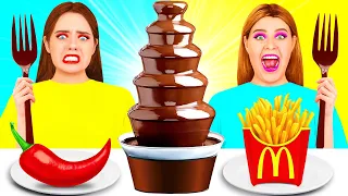 Chocolate Fountain Fondue Challenge | Prank Wars by RaPaPa Challenge