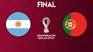 FIFA 23 portugal  vs argentina  world cup final 2022