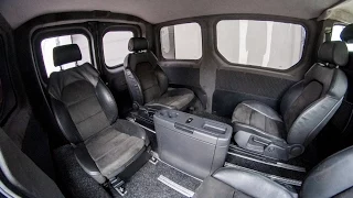 VIP переоборудование Opel Vivaro. Сиденья от Audi A6 S-Line и столик от Mercedes Viano