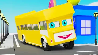 London Bridge is Falling Down | Vehicles Song | Nursery Rhymes & Bus Songs Collection for Kids USA