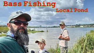 Bass Fishing a Local Pond in South Africa, My First Bass in Ages, also a surprise Catch on Plastics!