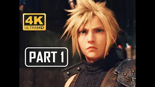 FINAL FANTASY 7 REMAKE Walkthrough Part 1 - First Hour!!! (FF7 4K PS4 Pro Gameplay)