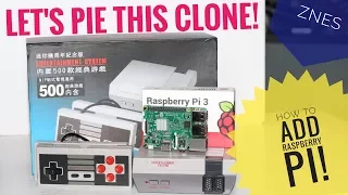 DIY, easy to add Raspberry Pi to this $20 clone of NES mini classic sega snes. Similar to nespi
