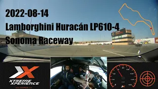 2022-08-14 Lamborghini Huracán LP610-4 at Sonoma Raceway