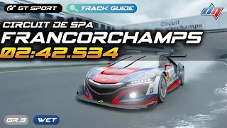 Gran Turismo Sport | Spa-Francorchamps Daily Race Track Guide | Honda NSX Gr.3