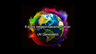 If every religion became human (AI Generated)