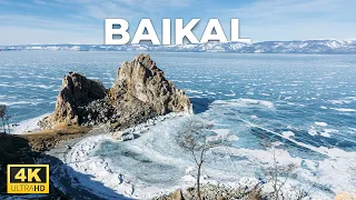 Lake Baikal, Russia in 4K UHD With Relaxation Music