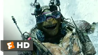 Teenage Mutant Ninja Turtles (2014) - Snow Mountain Chase Scene (6/10) | Movieclips