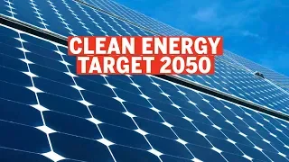 How far from the 50% clean energy target of 2050 is the UAE?