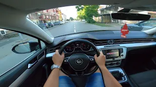 VW Passat 8 1.6 TDI DSG 2015 City Onboard Drive POV